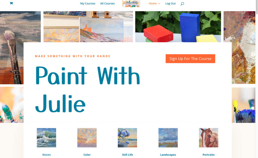 Paint With Julie Brayton painting instruction