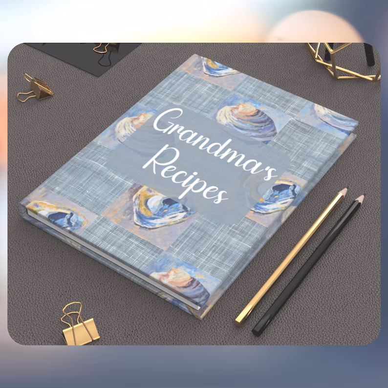 Hardcovered Notebook for Recipes, Journaling, Goal Keeping and more